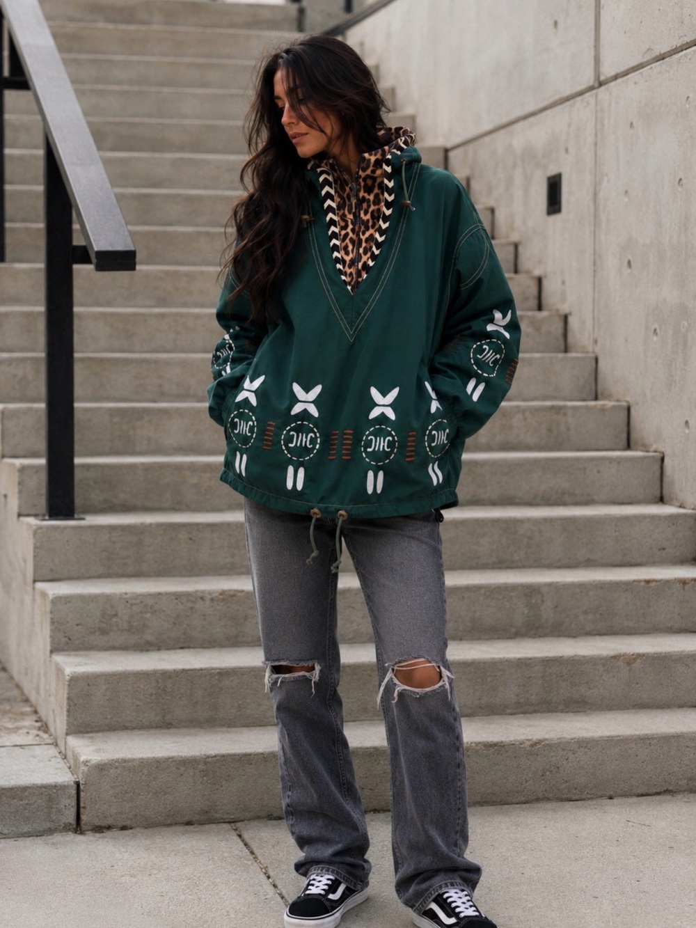 RARE Vintage 1980s WB Bogner Gorpcore Pullover Embroidered Unisex Ski Jacket